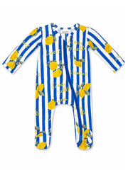 Baby Boys 2-Way Zip Footie Sleeper - Lemon Classico | HONEYPIEKIDS 