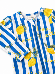 Baby Boys 2-Way Zip Footie Sleeper - Lemon Classico | HONEYPIEKIDS 