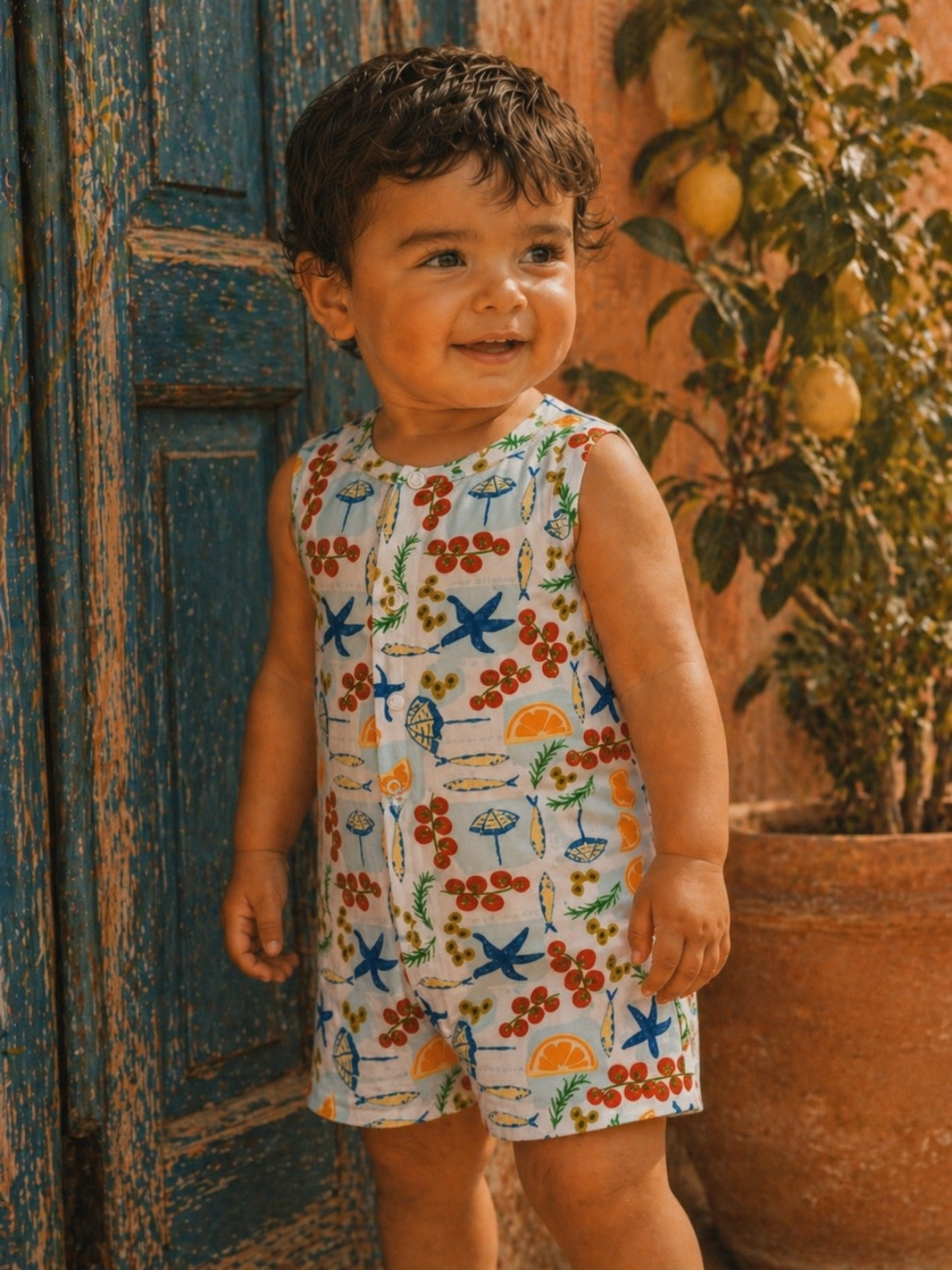 HONEYPIEKIDS | Boys Shortie Outfit - Palermo Picnic