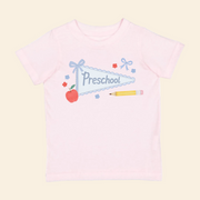 HONEYPIEKIDS | Girls First Day of School Shirt - PRESCHOOL PENNANT