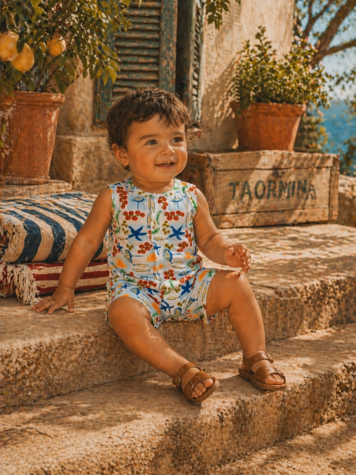 HONEYPIEKIDS | Boys Shortie Outfit - Palermo Picnic