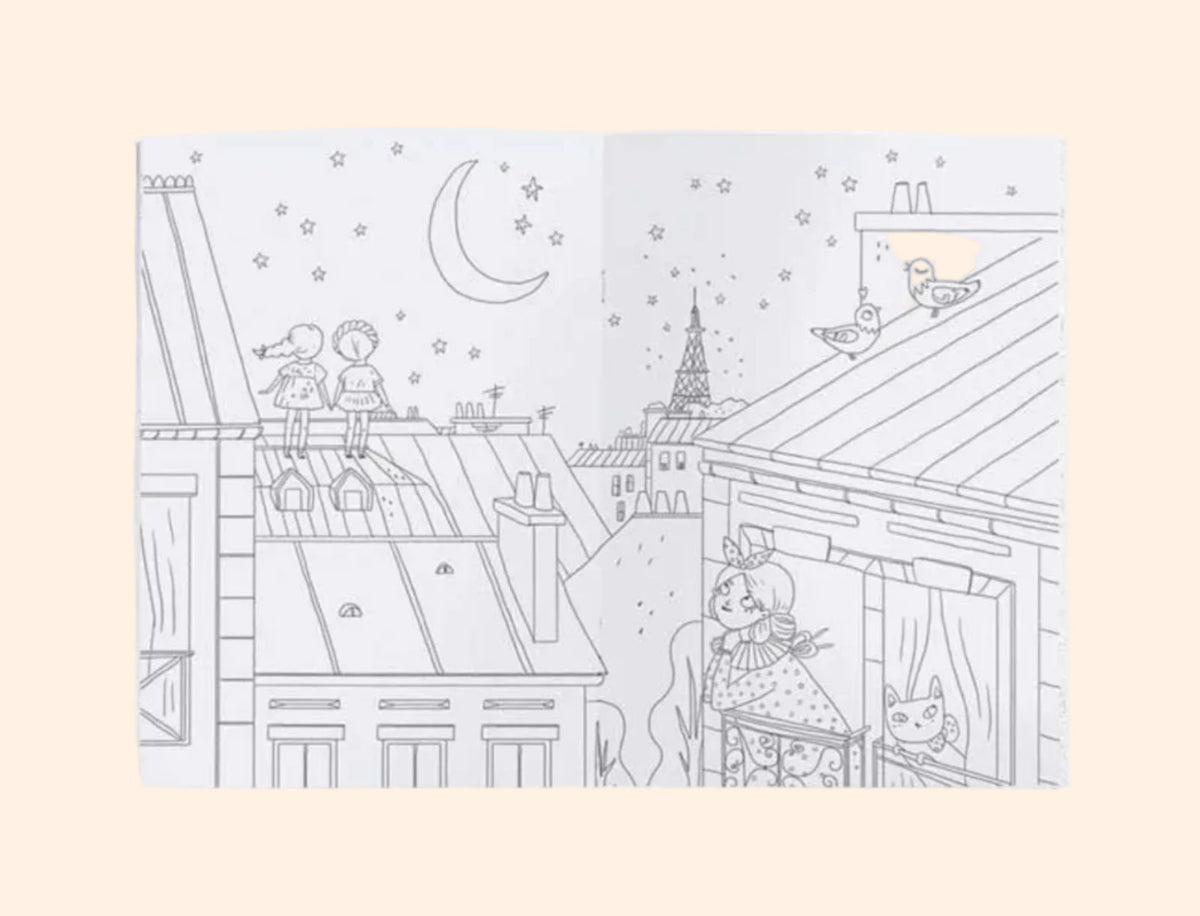 HONEYPIEKIDS | Moulin Roty, The Parisiennes Coloring Book