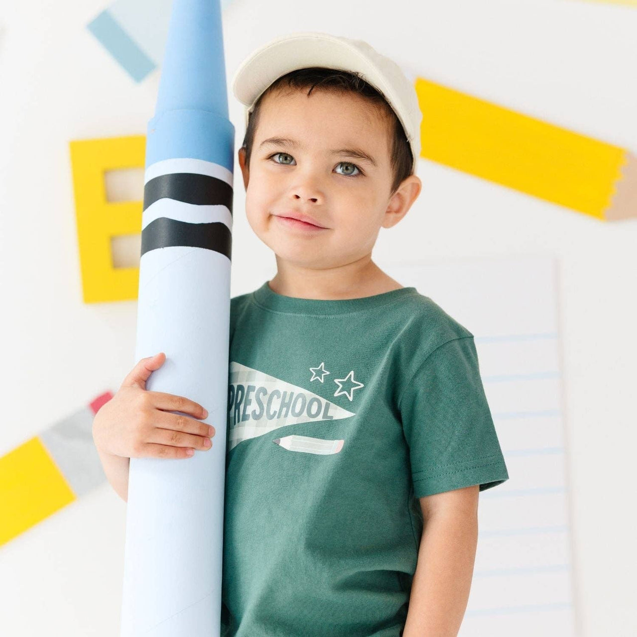 HONEYPIEKIDS | Boys Preschool Pennant First Day of School Shirt