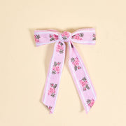 Heirloom Rosette Fabric Hair Bow – Pink | HONEYPIEKIDS