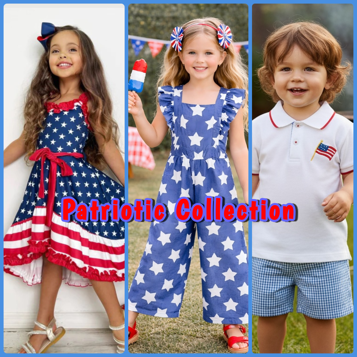 Kids Patriotic Clothing Collection | HONEYPIEKIDS