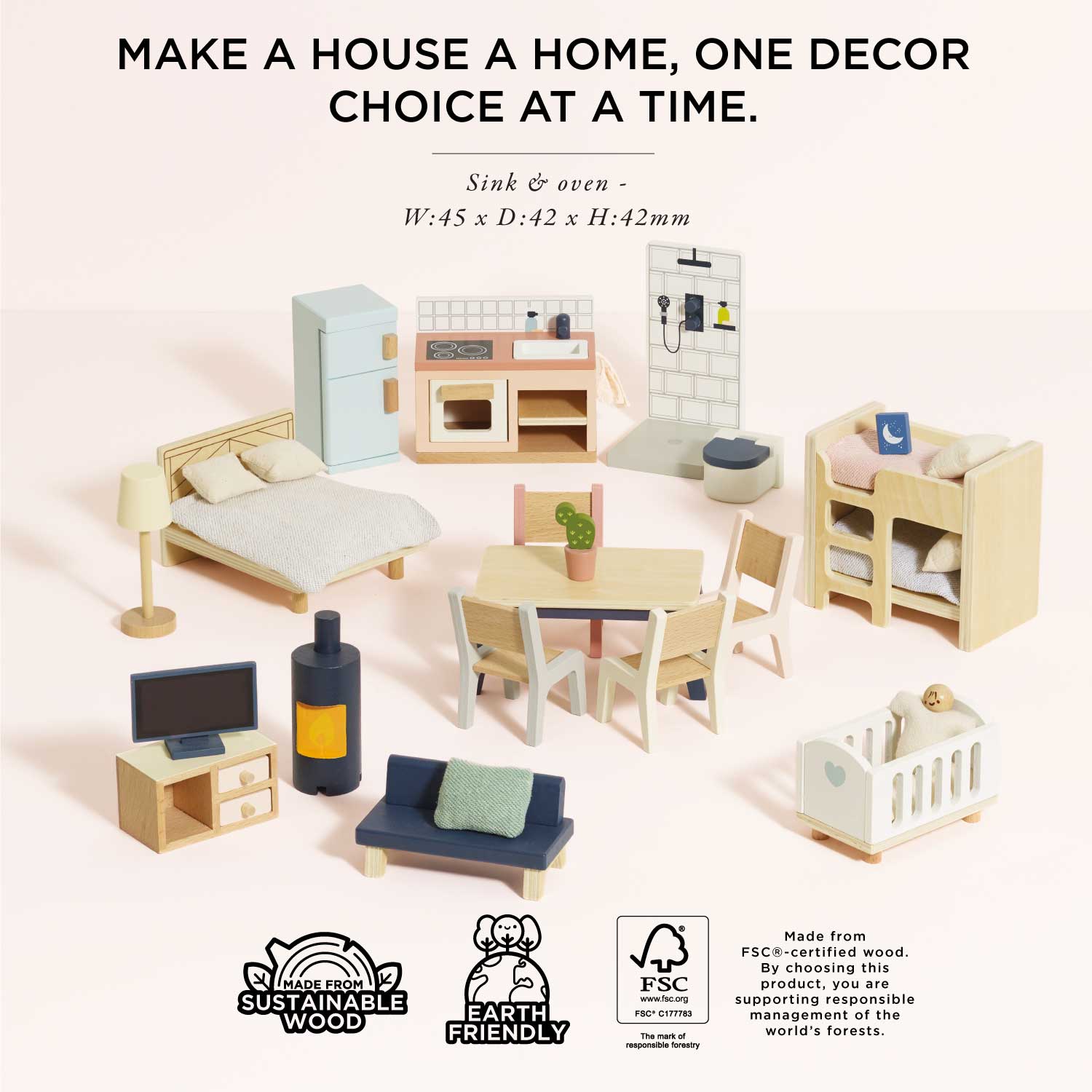 Le Toy Van Complete Doll House Furniture Set | HONEYPIEKIDS 
