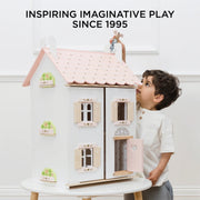 Le Toy Van Roseheart Wooden Doll House | HONEYPIEKIDS.COM | Kids Doll Houses