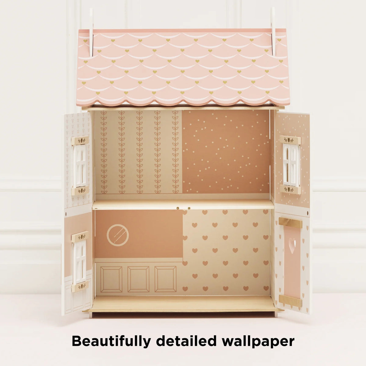 Le Toy Van Roseheart Wooden Doll House | HONEYPIEKIDS.COM | Kids Doll Houses