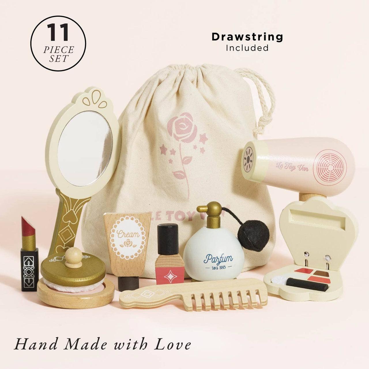 Le Toy Van Wood Pretend Toy Vanity Beauty Set | HONEYPIEKIDS