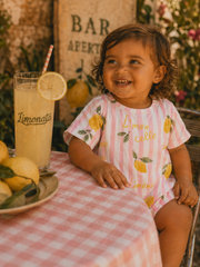 Lemon Amore Baby Girls T-Shirt Bubble Romper | HONEYPIEKIDS