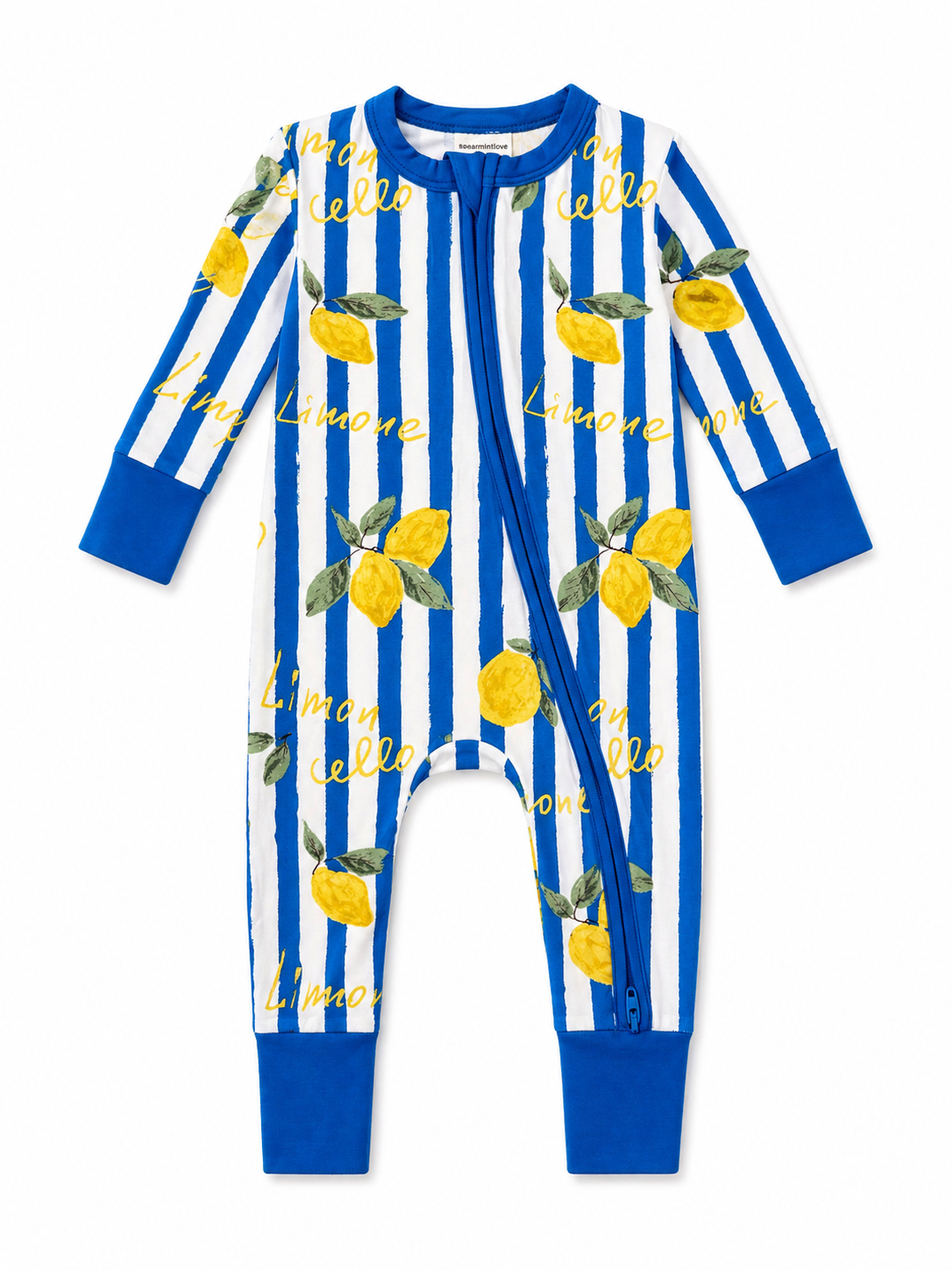 Lemon Classico Baby Boys 2-Way Zip Romper | HONEYPIEKIDS