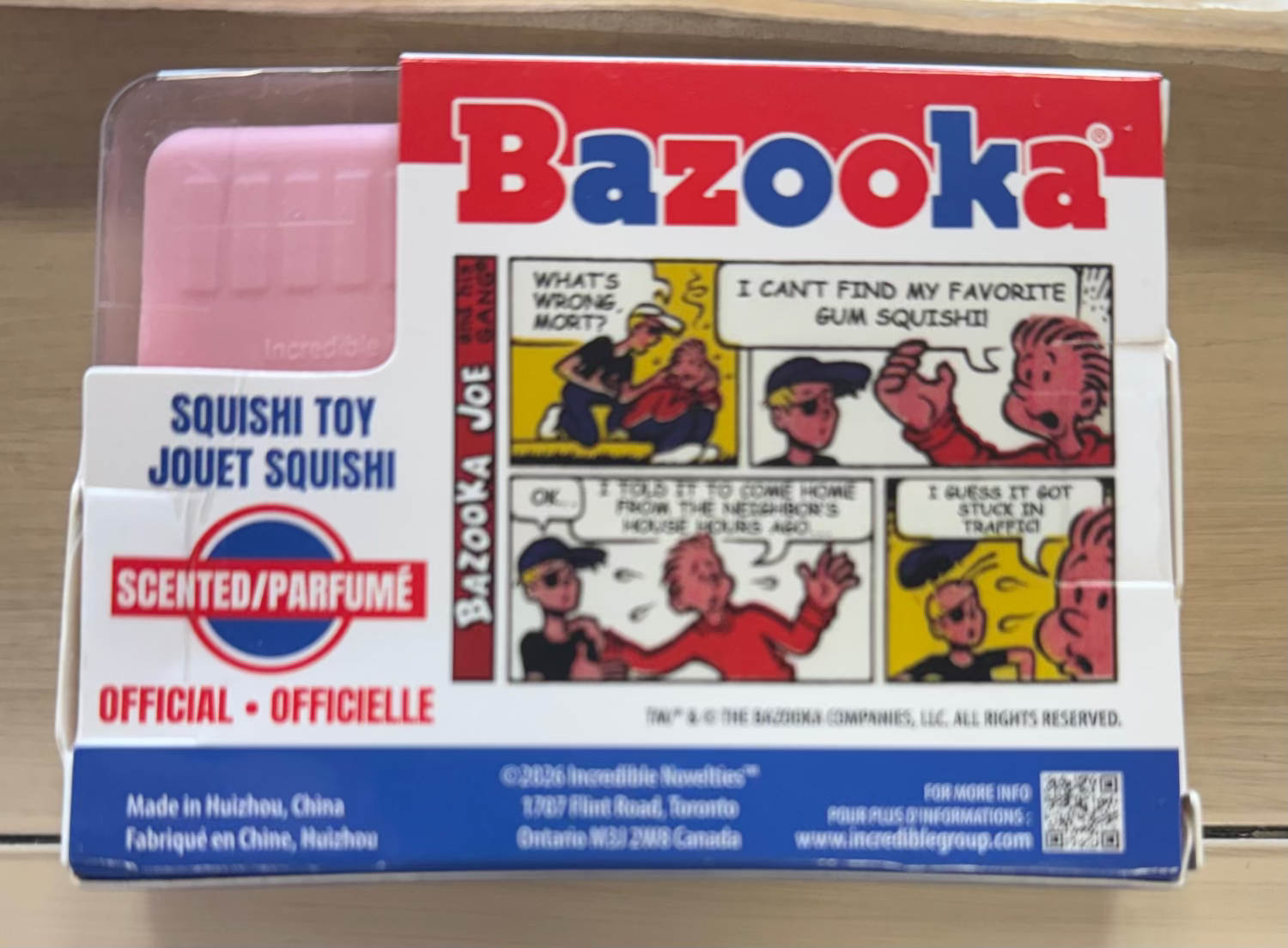 Licensed BAZOOKA GUM Scented Squishy Toy | HONEYPIEKIDS 