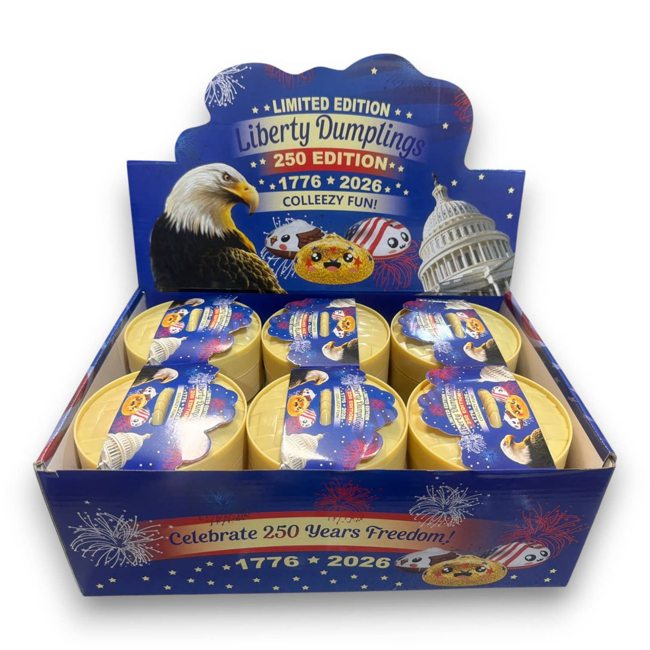 Limited Edition 250 Years of America Dumpling Squishy | HONEYPIEKIDS