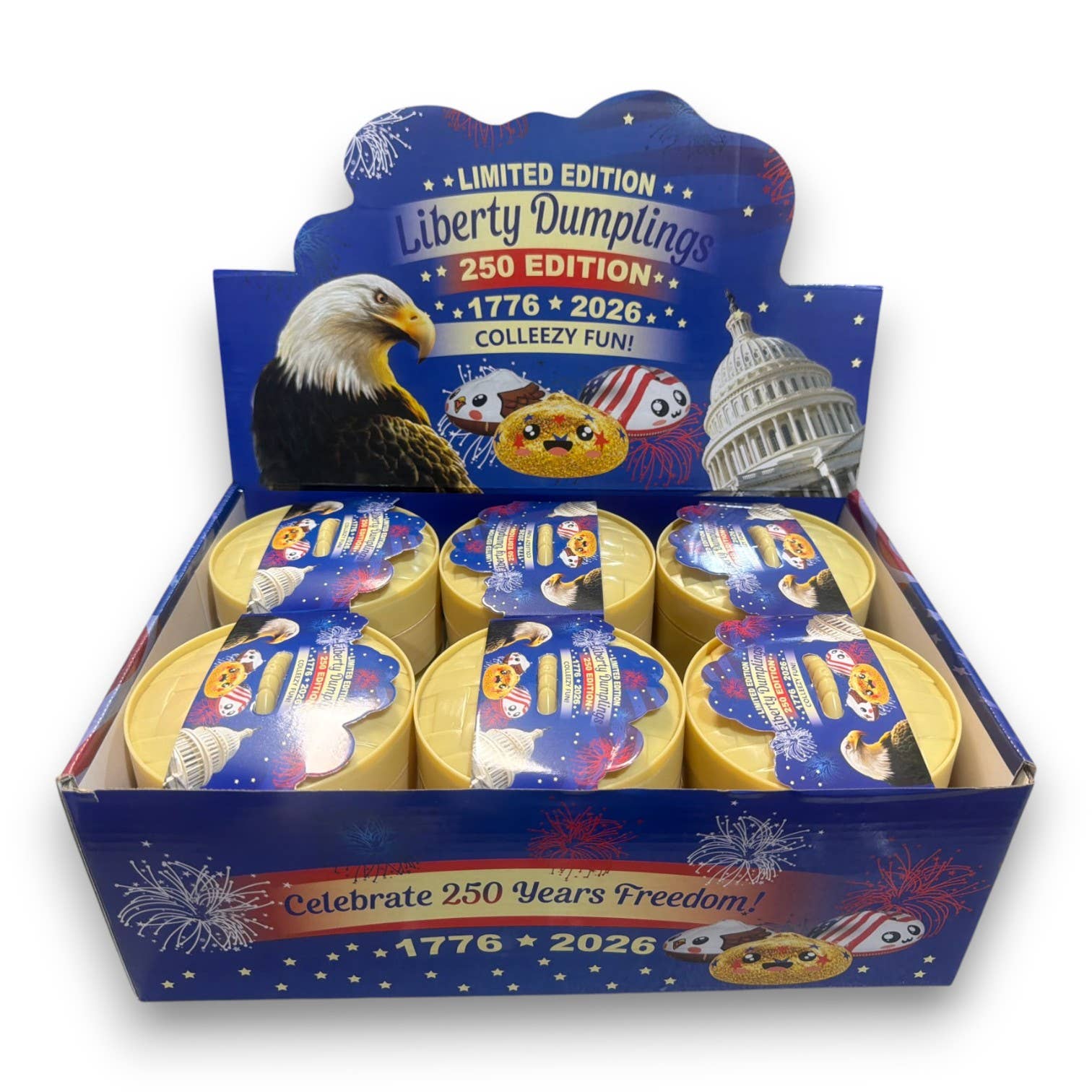 Limited Edition 250 Years of America Dumpling Squishy | HONEYPIEKIDS