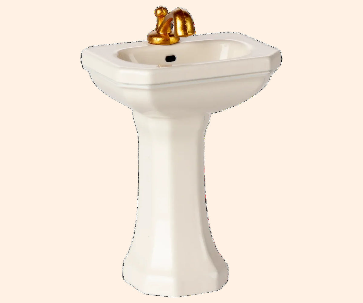 Maileg Bathroom Sink, Mouse - Off White | HONEYPIEKIDS