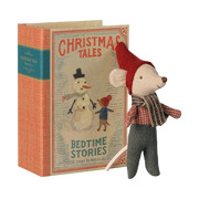Maileg Christmas Mouse, Baby in Book | HONEYPIEKIDS