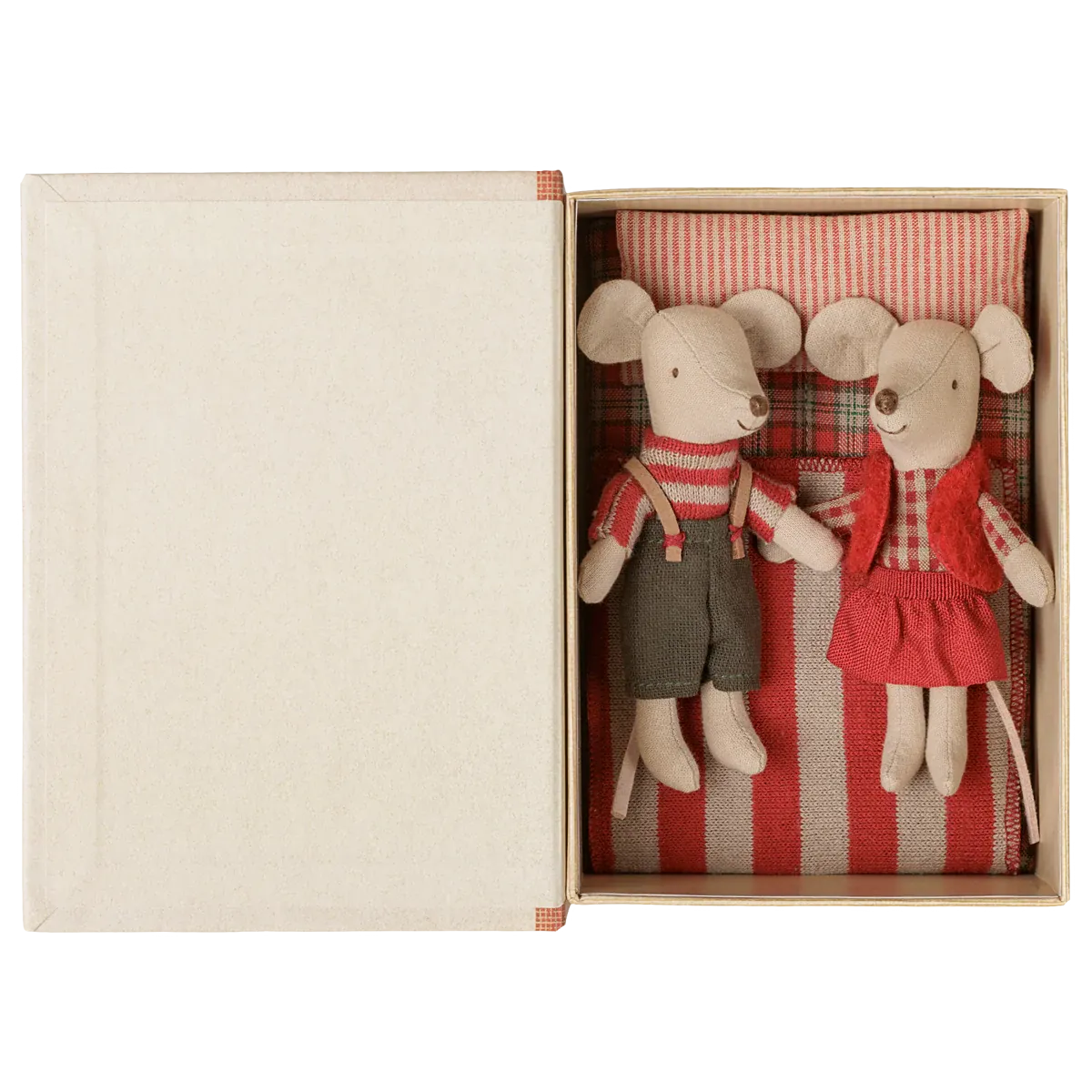 Maileg Christmas Twin Mice, Little Sister and Brother in Book | HONEYPIEKIDS