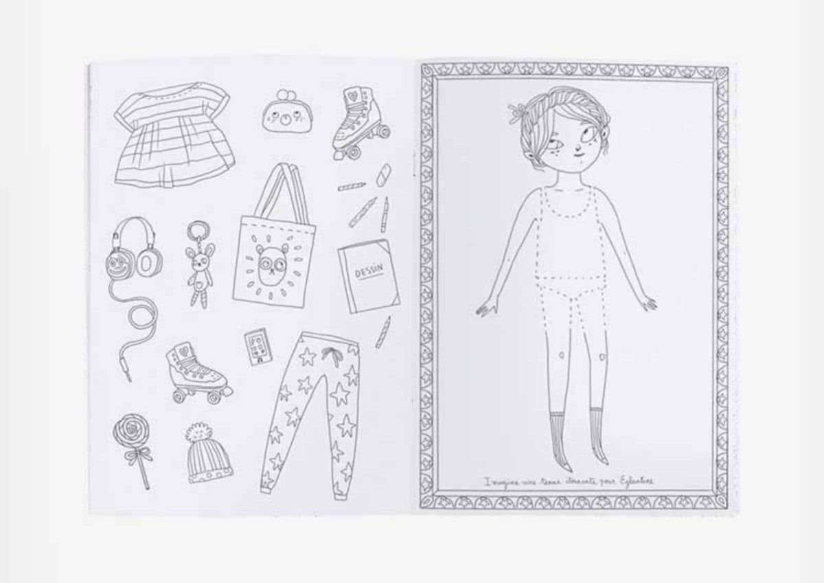HONEYPIEKIDS | Moulin Roty, The Parisiennes Coloring Book