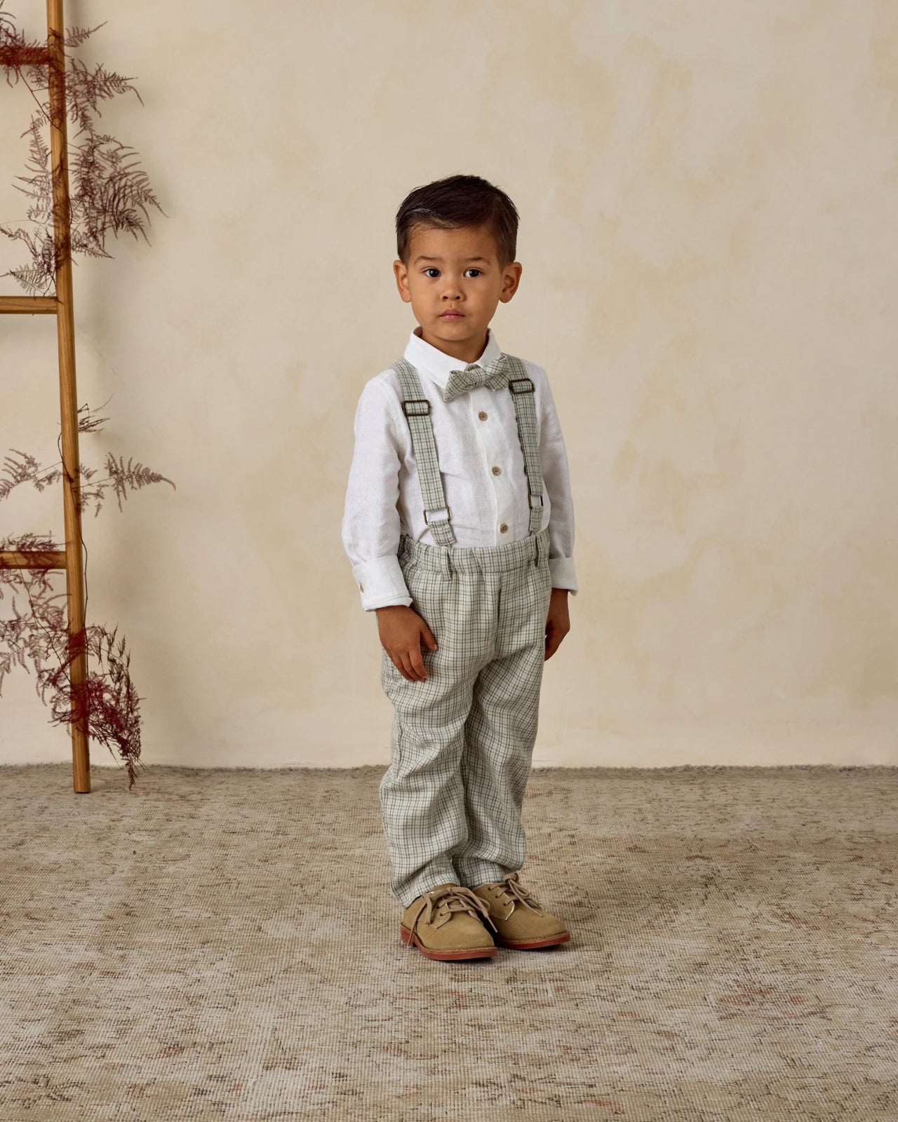 NoraLee Boys Suspender Pants in French Blue | HONEYPIEKIDS.COM