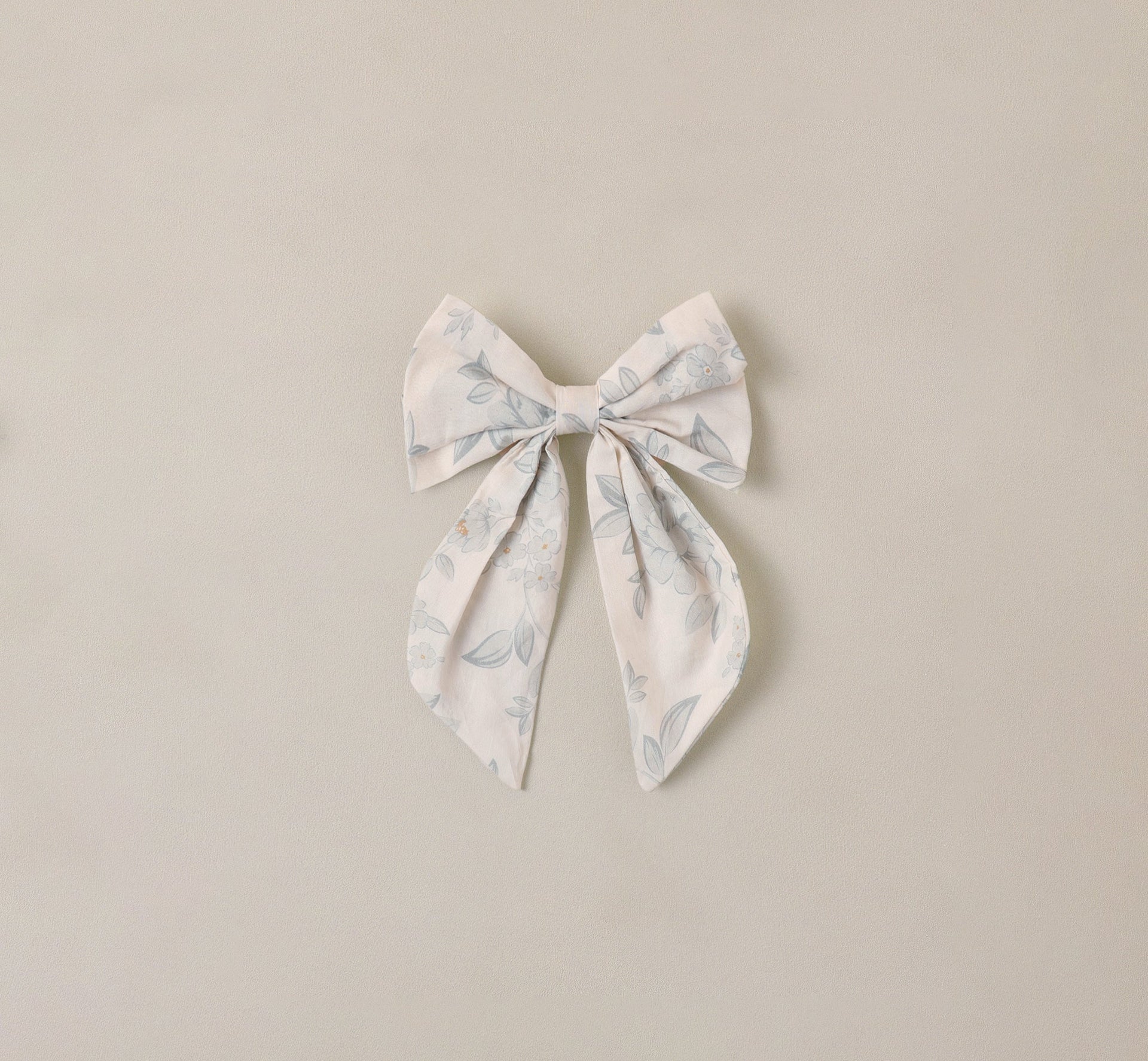 Noralee Everly Hair Bow in Mist Color and English Rose pattern | HONEYPIEKIDS