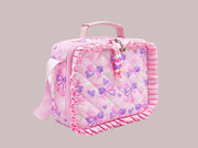 OMG Cherry Bow and Ruffle Quilted School Lunch Bag | HONEYPIEKIDS 