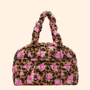 OMG Quilted Scrunchies Leopard Rose Duffle Bag | HONEYPIEKIDS 