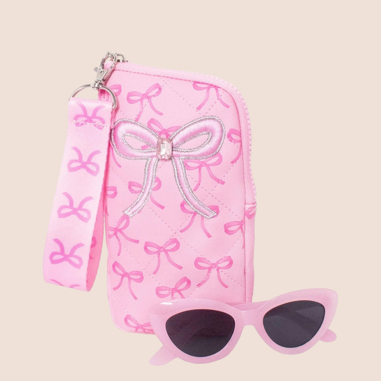 OMG Bow Wristlet Case and Sunglasses  | HONEYPIEKIDS