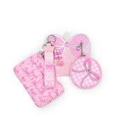 OMG Quilted Gingham Bow 3Pc Coin Purse Keychain Set | HONEYPIEKIDS
