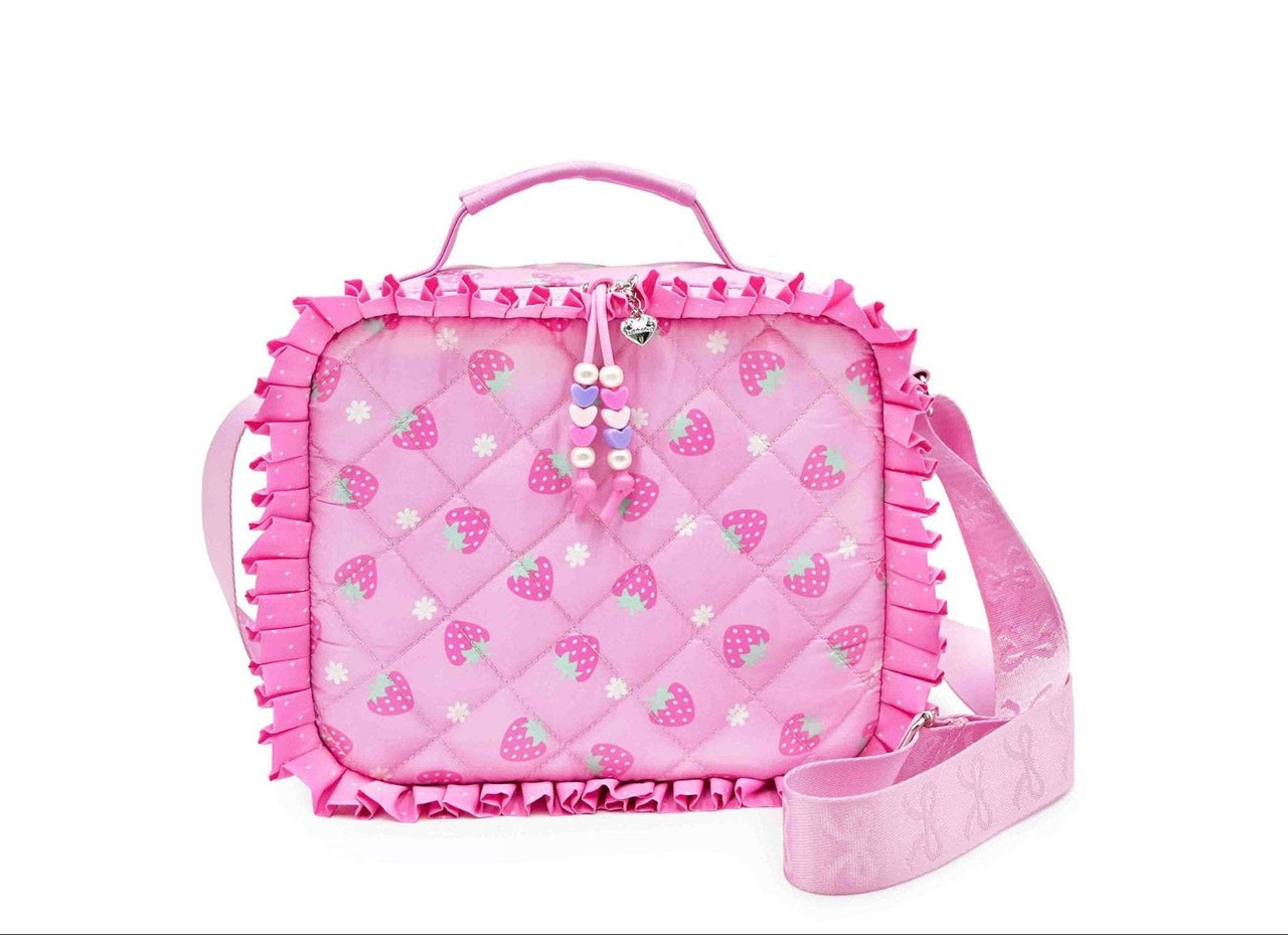 OMG Strawberries and Ruffles Quilted Lunch Bag | HONEYPIEKIDS 