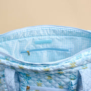 Oh So Fancy Blue Everyday Quilted Tote Bag | HONEYPIEKIDS
