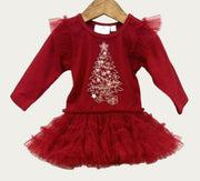 Ooh La, La Couture Baby Holiday Jingle Ball Onesie Tutu Dress | HONEYPIEKIDS 