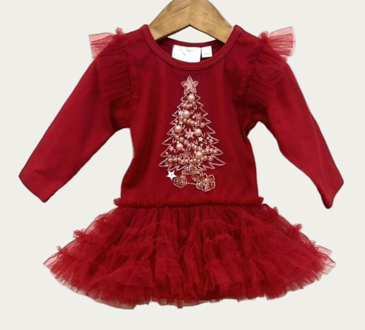 Ooh La, La Couture Baby Holiday Jingle Ball Onesie Tutu Dress | HONEYPIEKIDS 