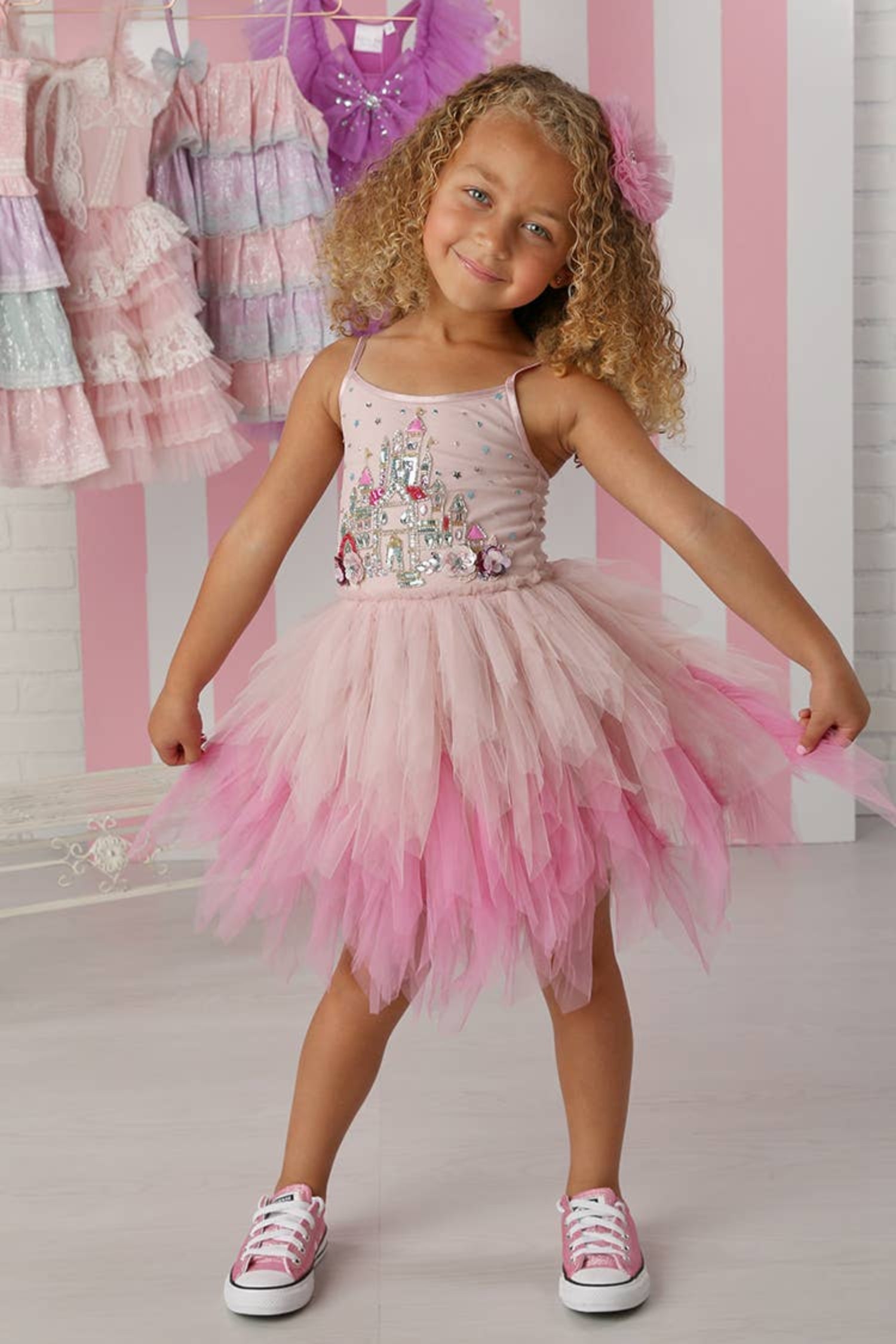 Ooh La La Couture Princess Castle Emma Tutu Dress | HONEYPIEKIDS.COM