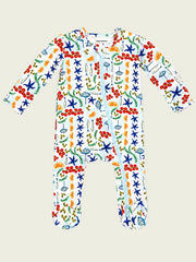 Palermo Picnic Bamboo Baby Footie Sleeper with 2-Way Zip | HONEYPIEKIDS
