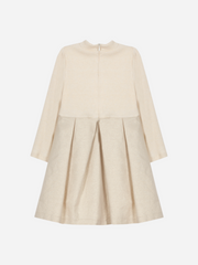 Patachou Girls Gold and Champagne Lurex Dress | HONEYPIEKIDS