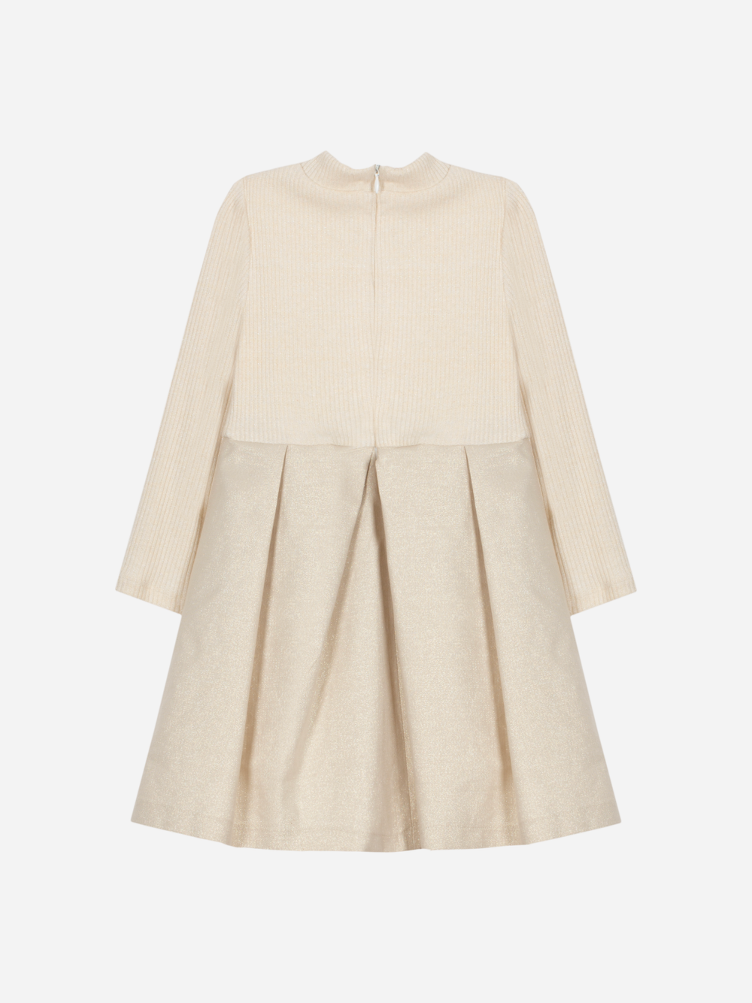 Patachou Girls Gold and Champagne Lurex Dress | HONEYPIEKIDS