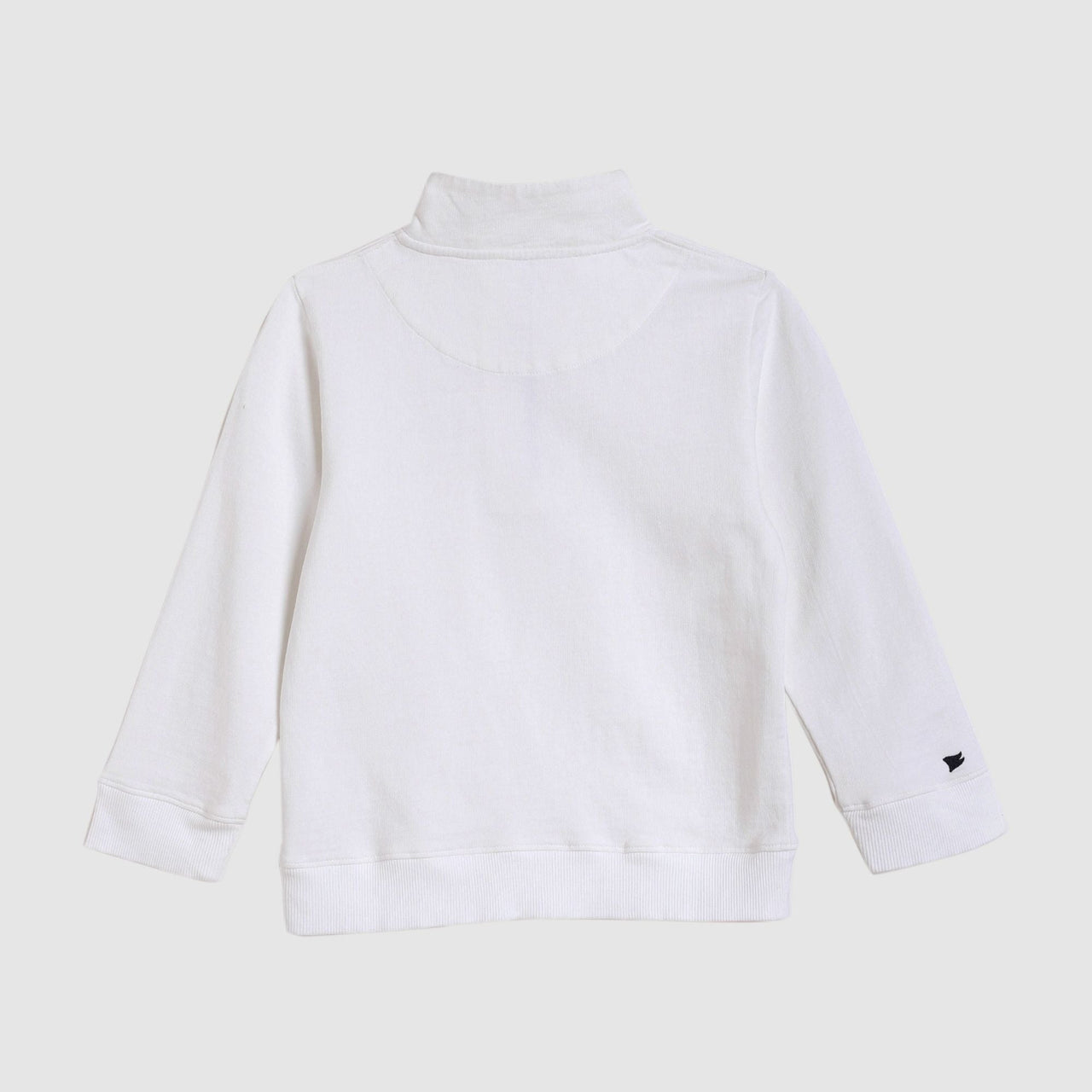 Pedal Boys Americana Quarter Zip Sweater - White |  HONEYPIEKIDS