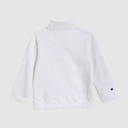 Pedal Boys Americana Quarter Zip Sweater - White |  HONEYPIEKIDS