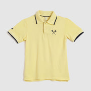 Pedal Boys Lacrosse Polo - Pale Yellow | HONEYPIEKIDS