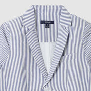 Pedal Boys Seersucker Sportcoat and Pants Set - Blue | HONEYPIEKIDS