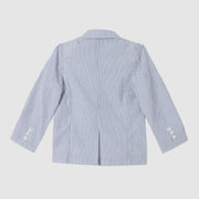 Pedal Boys Seersucker Sportcoat and Pants Set - Blue | HONEYPIEKIDS