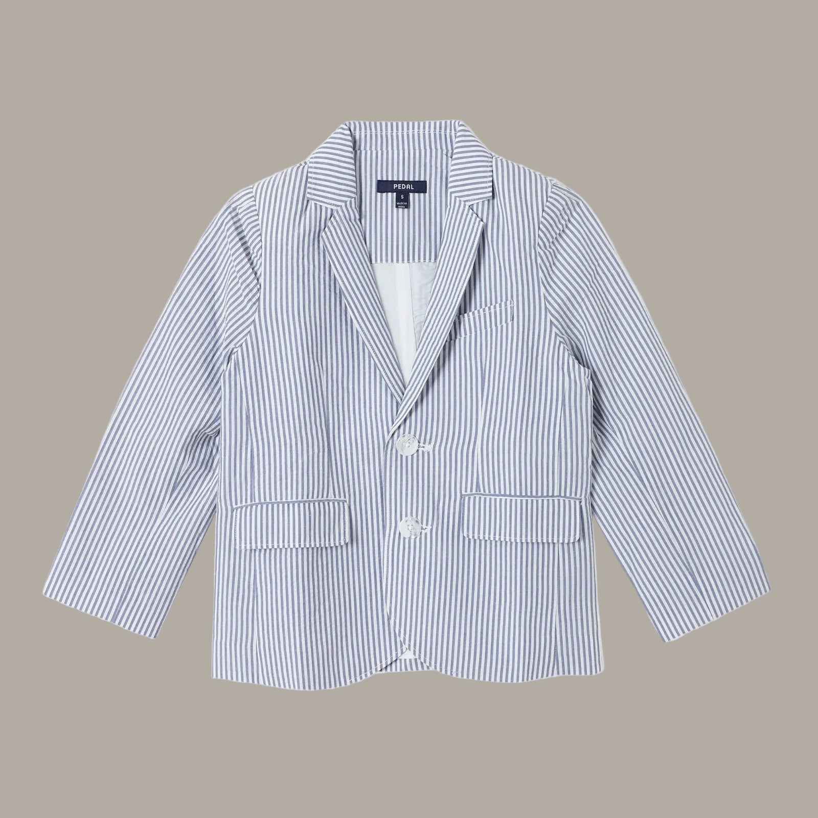 Pedal Boys Seersucker Sportcoat and Pants Set - Blue | HONEYPIEKIDS