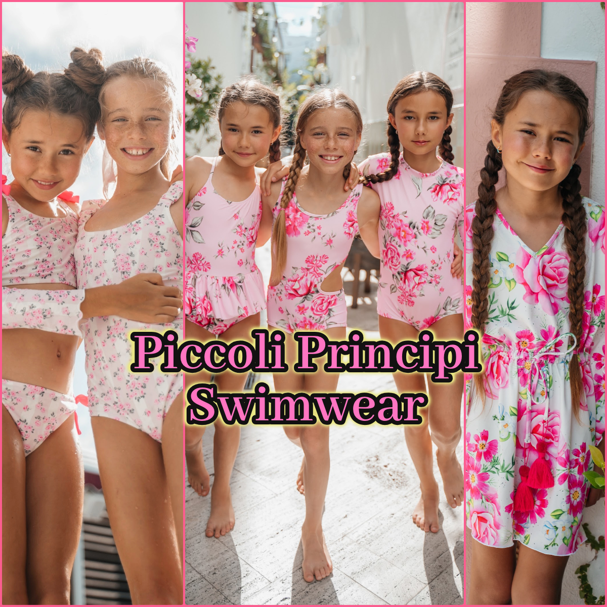 Piccoli Principi Girls Luxury Swimwear | HONEYPIEKIDS.COM | Kids Boutique Swimwear