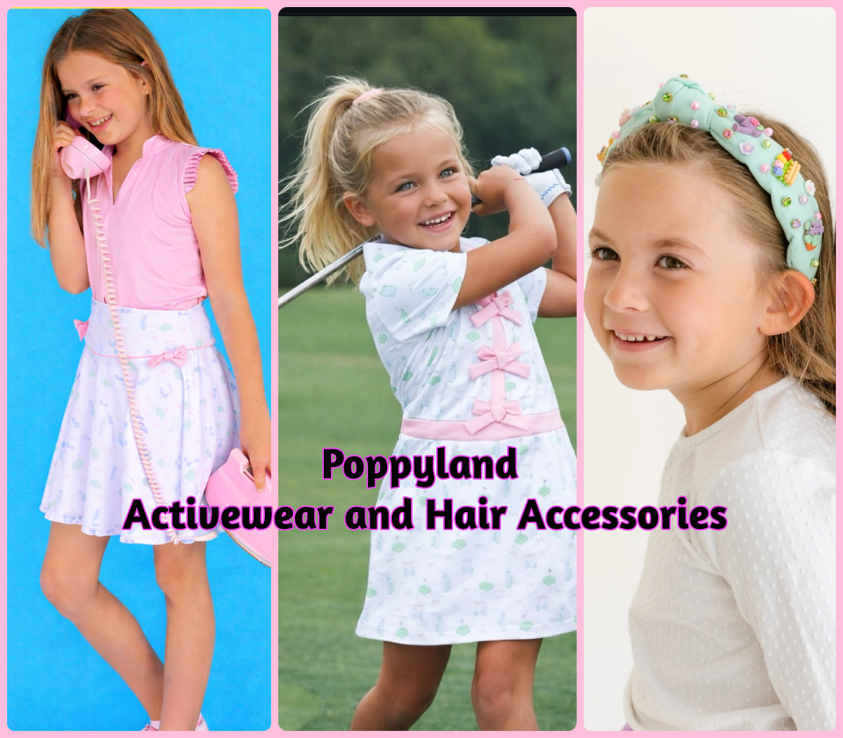 Poppyland Girls Activewear and Hair Accessories| HONEYPIEKIDS.COM