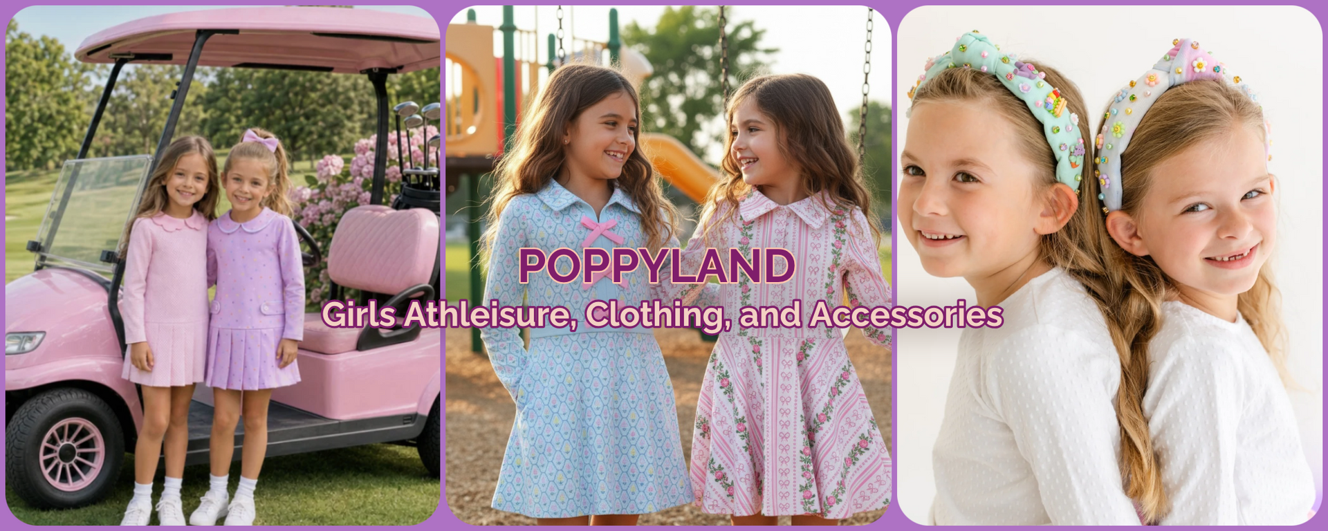 Poppyland Girls Athleisure, headbands, bags and Hair accessories | HoneyPieKids.com 