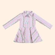 Poppyland Long Sleeve Grace Dress - Bow Garden | HONEYPIEKIDS