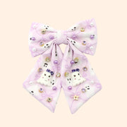 Poppyland Halloween Girly Ghost Bow | HONEYPIEKIDS
