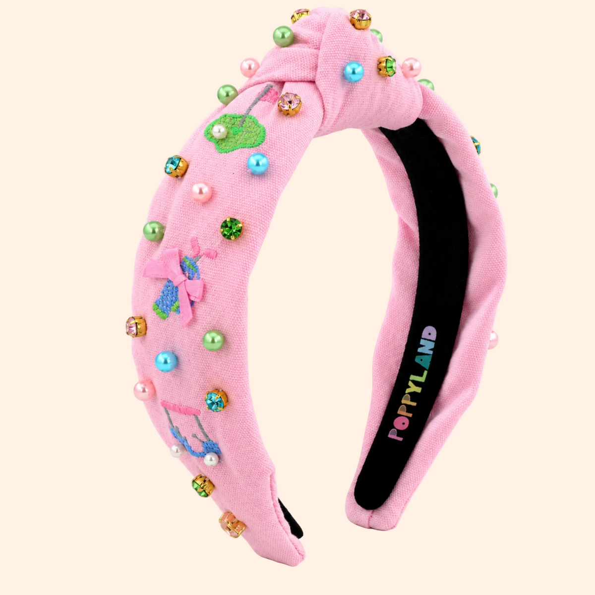 Poppyland Headband - ParTee Time golf themed kids headband | HONEYPIEKIDS