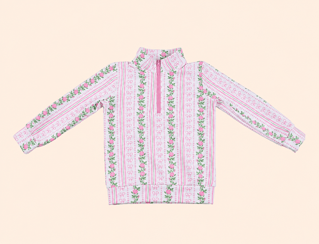 Poppyland Lilly Pullover - Bow Garden  HONEYPIEKIDS