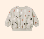 Quincy Mae Halloween Relaxed Fleece Sweatshirt - Halloween Things | HONEYPIEKIDS 